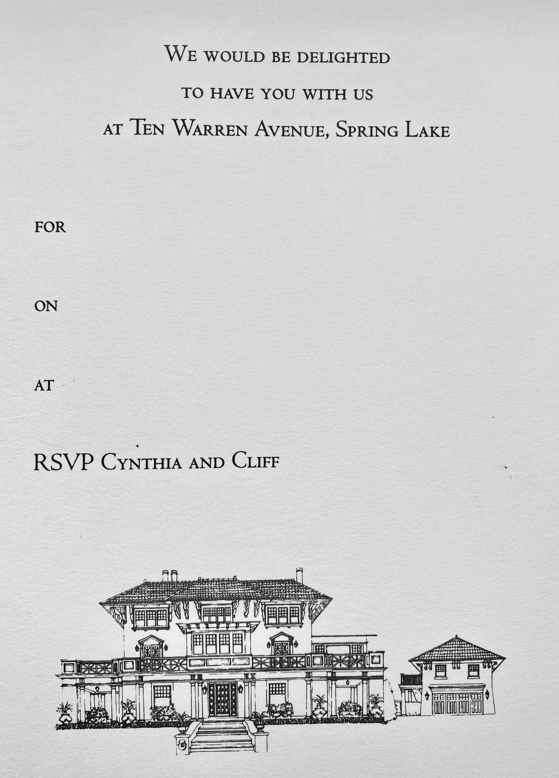 Custom stationery of Party Invitations by Barbara Bellin